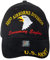 101st Airborne Division Screaming Eagles Mütze bestickt – verstellbarer Schnallenverschluss, Schwarz, Schwarz, 0