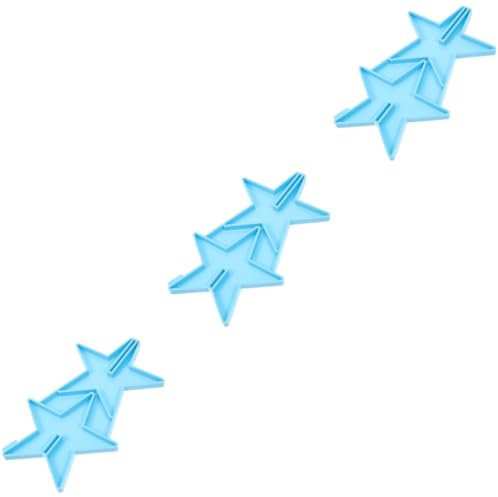 DIYEAH 3stücke Silikonform Für Diy Bastelprojekte Epoxidharz Gießform Form Eines Fünfzackigen Sterns Für Kreative Tischdekorationen Und Individuelle
