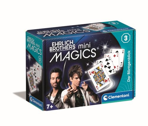 Clementoni Ehrlich Brothers miniMagics Der Röntgenblick Zauberkarten | für Kinder ab 7 Jahren - Mini-Zauberkasten als Einstieg in die Magie & Illusion - 59389 von Clementoni