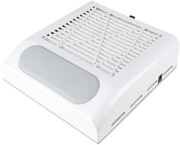 Nageldammsugare, 80W Nageldammsdammsugare for manikyr Kraftfull sugning Nageldammsuppsamlare med återanvändbart filter Minska damm för manikyr och pedikyr