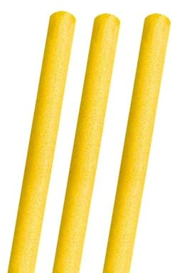 3 Churros de 150 cm para Juegos y Entrenamiento Acuático,Flotadores de Piscina de Espuma 3 Churros de Natación. (Amarillo)