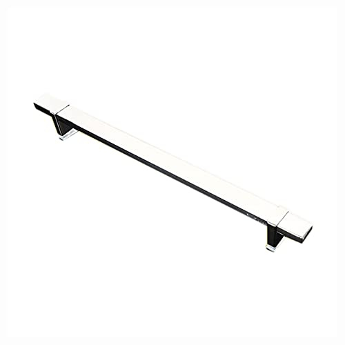 Poignée de porte de douche réglable en verre – Finition polie – Poignée de porte de grange et barre porte-serviette pour cabine de douche – Installation facile et design élégant