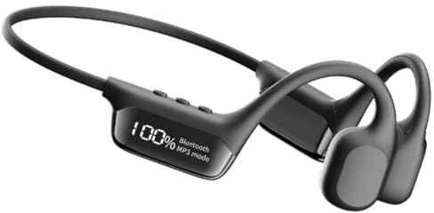 Awlve Casque à Conduction Osseuse Echopert v2, Bluetooth 5.4 Écouteurs Natation IPX8, Sport Ouvertes Headphones pour Natation, Jogging, Cyclisme (Noir)