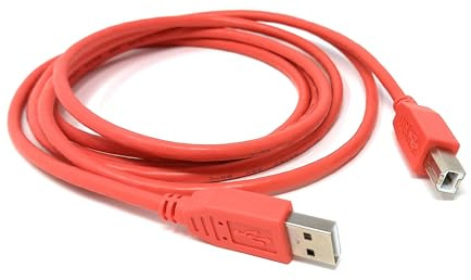 Câble USB B pour contrôleurs DJ et appareils MIDI, style imprimante pour tables de mixage, tourne-disque, claviers, échantillonneurs, synthétiseurs, compatible avec Numark, Pioneer, Traktor, Denon