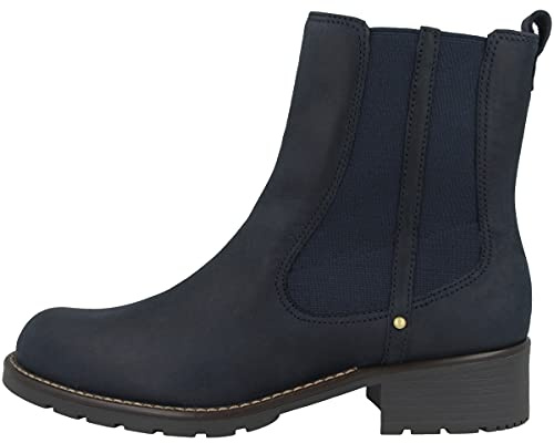 Clarks Orinoco Club, Bottes Chelsea Femme - Noir Navy Nubuck - 35.5 EU