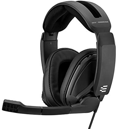 EPOS 【Amazon.co.jp 限定】 ゲーミングヘッドセット 有線 密閉型 ノイズキャンセリング マイク付き GSP 302 ブラック 【国内正規品】