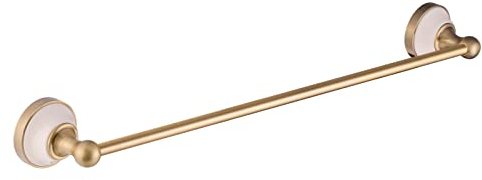 PaulGurkes Bad-Accessoires Bronze Messing Antik Keramik, PGCOSMOS-B-AM:Handtuchstange