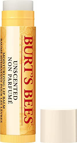Burt's Bees® 100% natürlicher, feuchtigkeitsspendender Lippenbalsam, geruchlos mit Bienenwachs,