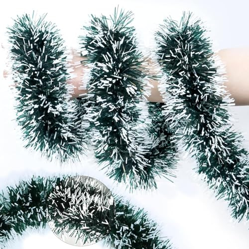 32.8 Feet tinsel for christmas tree,Christmas Tinsel Garland Christmas Tree Hanging Decorations for Supplies Indoor Outdoor Decorations