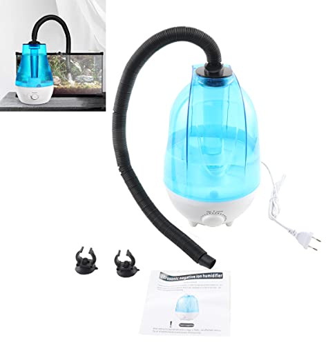 ECUTEE Humidificador de Terrario 4 L, Máquina de Niebla para Reptiles, 300 ml/h Alto Volumen, Nebulizador para Humidificación, Escalada, Caja de Mascotas, Vivario