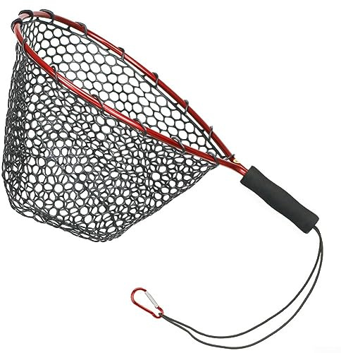 DAZZLEEX Épuisette de pêche, poteau en alliage d'aluminium + sac en silicone pour oiseaux et poissons, léger et portable