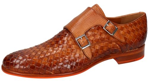 Melvin & Hamilton Clint 36, Mocassino Monk-Strap Uomo, Marrone, 42 EU