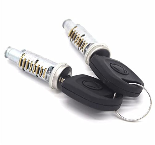 QUENPE 2PCS SCHLOSS BARREL MIT 2 SCHLÜSSEL, for VW, for Golf 4 IV MK4 A6, for Skoda, FABIA, for POLO, 9N, for Seat, for Passat LINKS RECHTE SEITE Türschließzylinder