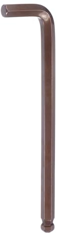 QUARKZMAN Kugelkopf-Innensechskantschlüssel 17 mm S2-Stahl L-Form Extra langer Arm Metrische Sechskantschlüssel Reparaturwerkzeug für Heimreparaturen, Rot