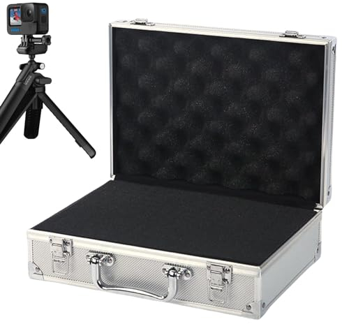 Kleine Alubox Alukoffer, Universeller Werkzeugkasten Aus Aluminiumlegierung, Tragbare Aluminiumbox-Aufbewahrungsbox, Aluminium Flugkoffer Für Messgeräte, Aluminiumbox-Werkzeugkiste