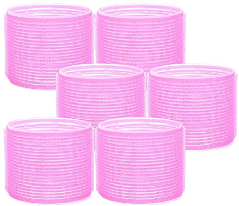 6 pezzi frangia rotolo salone adesivo parrucchiere bigodini 7,4 cm