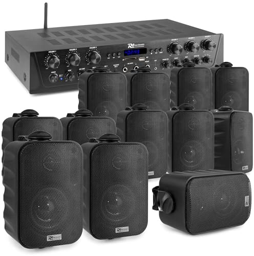Power Dynamics Sistema 6 Zonas - Altavoz de instalación 600W Color Negro