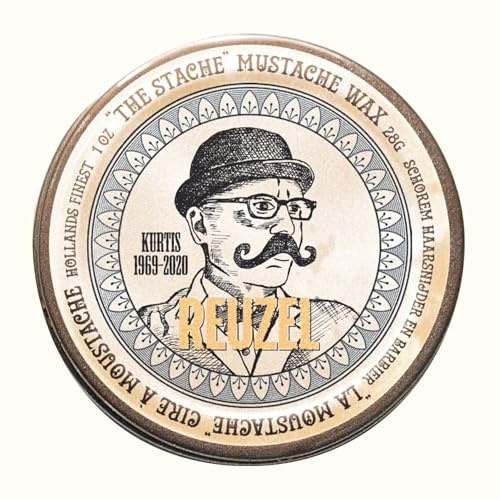 Reuzel Schnurrbartwachs, Duft Bourbon Sidecar – Starker Halt zum Stylen und Formen von Gesichtshaaren, 1oz / 28g