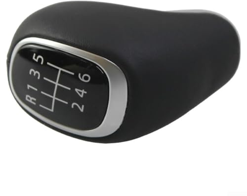 Homeponnew Pomo de palanca de cambios de cuero de 6 velocidades para Kia Sportage para Venga para Rio 2016 2019, diseñado para una compatibilidad óptima