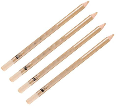 FRCOLOR Stylo Correcteur Cosmétique 4pcs en Bois pour Maquillage DIY Couvrant Cicatrices, Taches de Rousseur et Ombres les Yeux, pour Voyage et Déplacement Style Aléatoire
