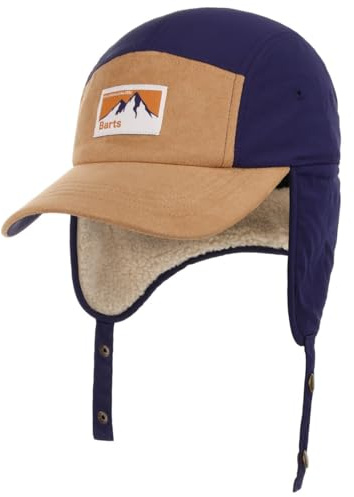 Barts Isafjord Cap Basecap Baseballcap Ohrenklappen Wintercap Damen/Herren - Hinten geschlossen, mit Schirm, Ohrenklappen, Futter Herbst-Winter Herbst