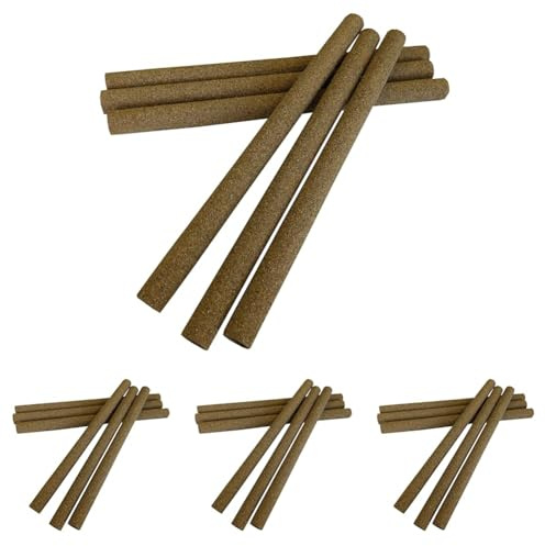 Aimé - Set de 6 Couvre Perchoirs Sablés - Couvre le Perchoir pour Oiseaux - Pour Cage à Oiseaux - Garde votre Perchoir Propre et Hygiénique - Pour tous types de Cages et d'Oiseaux - Simples à Nettoyer