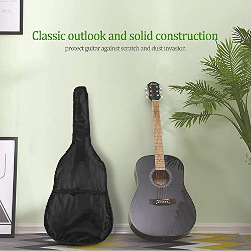 Picysa Borsa per Chitarra Resistente All'usura per Chitarre da 38 con Tessuto Oxford di Alta qualità, Custodia da Trasporto Resistente con Manici e Tracolla, Ideale per Musicisti