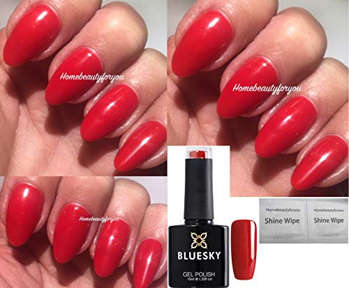Bluesky Nail Gel Polish Red Hollywood Red Carpet Pillar Box Red Color 80521 UV LED Soak Off 10ml