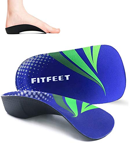 RooRuns Orthotic Insoles, 3/4 High Arch Support Shoe Inserts Insoles for Flat Feet, Plantar Fasciitis, Foot Arch, Feet Fatigue for Men, Woman - for Exercises