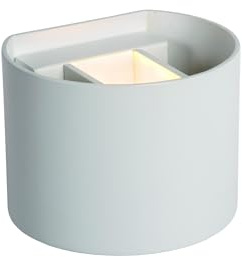 LUCIDE AXI - Wandstrahler/Wandleuchte Badezimmer - LED - 2x3,5W 2700K - IP54 - Einstellbarer Abstrahlwinkel - Weiß