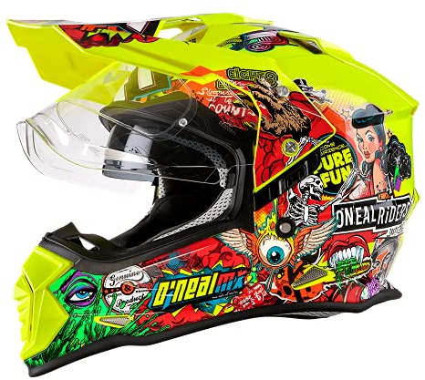 O'NEAL | Casco da moto | Enduro Adventure Street | Aperture di ventilazione per il massimo flusso d'aria e raffreddamento | Sierra Helmet Crank V.22 | Adulto | Multi | Taglia XS
