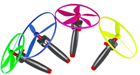 SunaOmni Fliegende Untertasse Spielzeug Spinner Flying Disc Spielzeug Spiel Propeller für Kinder Zufällige Farben 4Sets