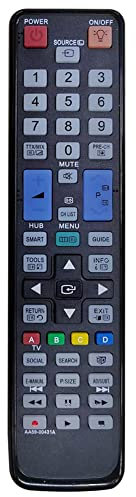 VINABTY AA59-00431A Remplacé Télécommande Fit pour Samsung LCD LED 3D TV PS64D8000FMXXY PS51D8000FM PS59D8000FM UA55D7000LMXXY PS64D8000FM UA46D7000LM