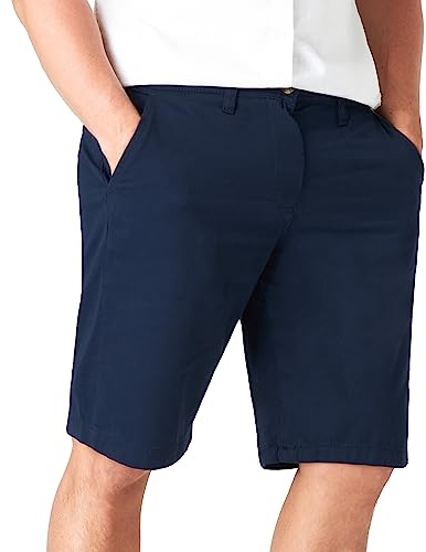 CityComfort uomo Bermuda Pantaloncini Cotone Chino Eleganti con Elastico vita e tasche (Blu Scuro, 3XL) (M004)