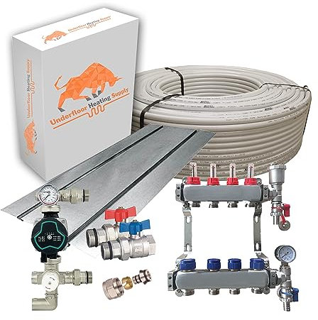 Underfloor Heating Suspended Floor Kit - 80m2 (4 Port)