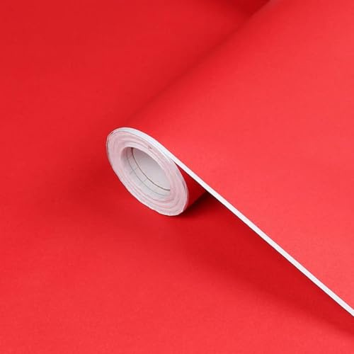 DIRKES Papier peint auto-adhésif en vinyle de couleur unie, papier de Contact imperméable, Film autocollant mural en rouleaux, décoration de maison