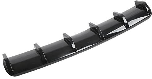 KIMISS Diffuseur Arrière, Diffuseur de Pare-chocs Arrière Universel, Aileron D'aileron, Séparateur de Châssis, Accessoire Aérodynamique Noir Brillant pour Voiture