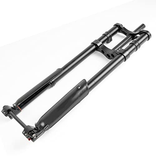 Forcella rovesciata pneumatica con Sospensione MTB da 26x5,0 Pollici Tubo Dritto/Conico da 1-1/8'' Perno Passante 150x15mm AM/FR Regolazione Estensione Forcella in Discesa Forcella Anteriore in Disc