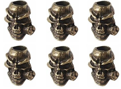 HAISDA Knife Lanyard Skull Beads, Paracord Beads