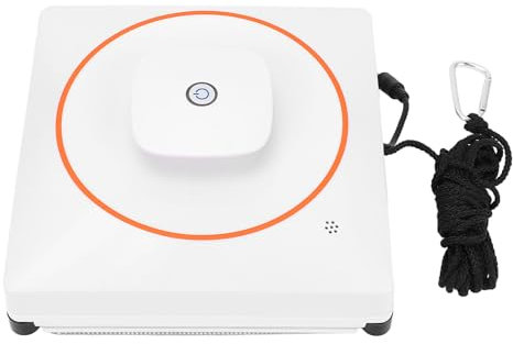 Lavavetri Automatico con Robot Aspirapolvere Elettrico con Telecomando per Soffitto in Vetro per Interni Ed Esterni Modalità di Pulizia N+Z (Spina europea)