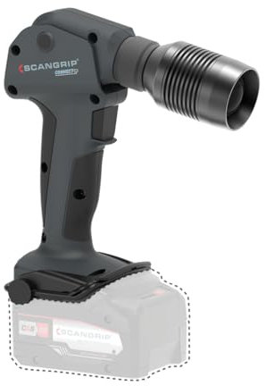 SCANGRIP MULTILIGHT Search Connect, 600 Lumen Suchlichtkopf, Handarbeitsleuchte, Elektrowerkzeug, batteriebetrieben, tragbar, leichtes und kompaktes Design