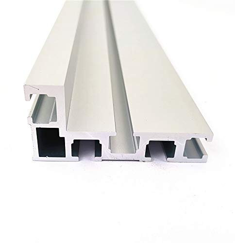 800 millimetri T Slot T Guide Alluminio Sega Circolare per la Lavorazione Del Legno Banco da Lavoro FAI DA TE Recinzione Modifica con T Groove 75mm Altezza