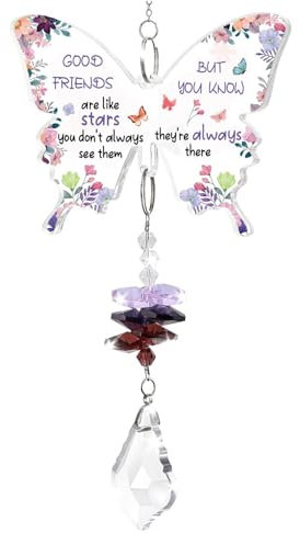 LynixTrade Friendship Gifts for Women, Crystal Suncatcher for Women Female Bestie Special Birthday Anniversary Graduation Presents