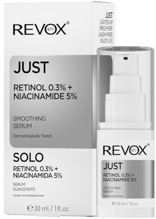 REVOX B77 Just Retinol 0,3 % + Niacinamid 5 %, 30 ml, Retinol- und Niacinamid-Serum, reduziert Falten, verbessert die Elastizität der Haut, stärkt die Hautbarriere, fördert die Kollagenproduktion