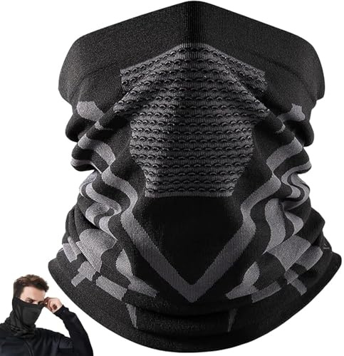 1pcs Schlauchschal, Atmungsaktive Skimaske, Unisex Winter Sturmhaube halbe Ausführung, Atmungsaktive Sturmmaske, für Motorrad, Fahrrad & Outdoor Laufen– Wärmende Halsbedeckung,für Ski,Helm & Sturm.