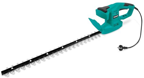 VONROC Elektrische Heckenschere 550W - Klinge 55cm, Schneiden Ø16mm | Leicht, Ergonomisch und Sicher | Doppelgriff, Anti-Tear | Ideal für Hecken und Sträucher