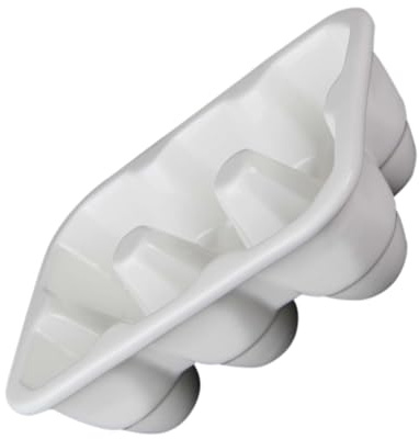 SHINEOFI Huevera de Cerámica para Huevos Organizador de Refrigerador con Compartimentos Soporte para Huevos y Cocidos para Almacenamiento Cocina y Exhibición