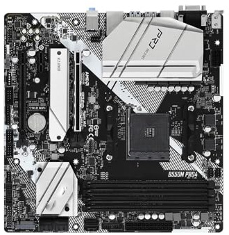 XYYZXKL schede Madri Scheda Madre Fit for ASRock B550M Pro4 Supporta Ryzen 5 5600G R7 5700X3D 5800x3D CPU 4XDDR4 M.2 HDMI SATA3 Scheda Madre B550 AM4 mATX