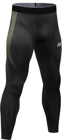 MeetHoo Kompressionshose Herren Lange Tight Leggings Sporthose Laufhosen Atmungsaktiv Funktionsunterhose Trainingshose für Training, Fitness, Gym, Radfahren und Basketball