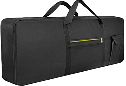 Keyboard-Tasche, 76 Tasten, tragbares elektronisches Klavier, gepolsterte Tastatur, Tragetasche, Aufbewahrungstasche, Gig, 120 x 40 x 13 cm